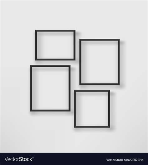 Empty Frames On White Wall
