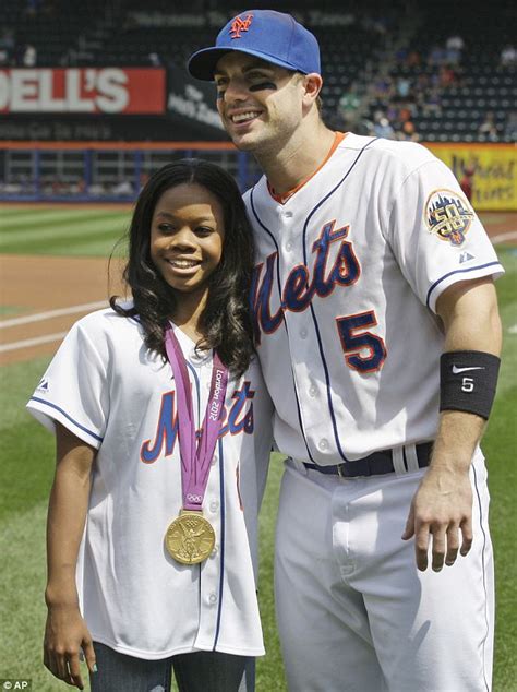 No, i don't have a boyfriend. Gabby Douglas throws out first pitch at Mets game | Daily Mail Online