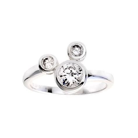 Shop the world's largest selection of fine gemstone jewelry. Disney Diamonique Sterling Silver Mickey MouseRing ($39) liked on Polyvore | Disney jewelry ...