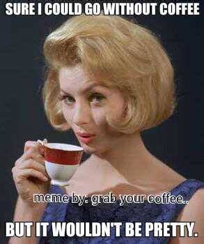 True coffee lovers consider coffee a whole meal. Vintage Retro Funny Quotes About Coffee. QuotesGram