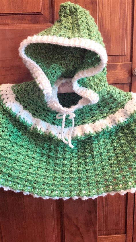 Crochet Baby Cape With Hood Etsy