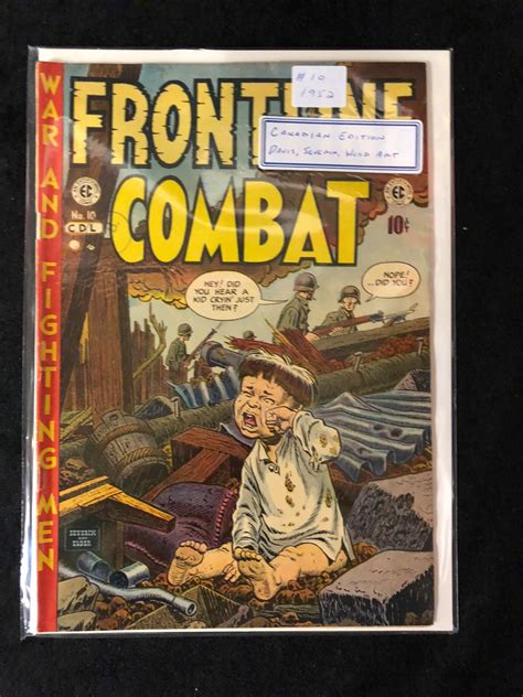 1952 Frontline Combat 10 Ec Comics Canadian Edition Davis Severan