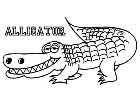 Cute Alligator Coloring Pages At Free Printable