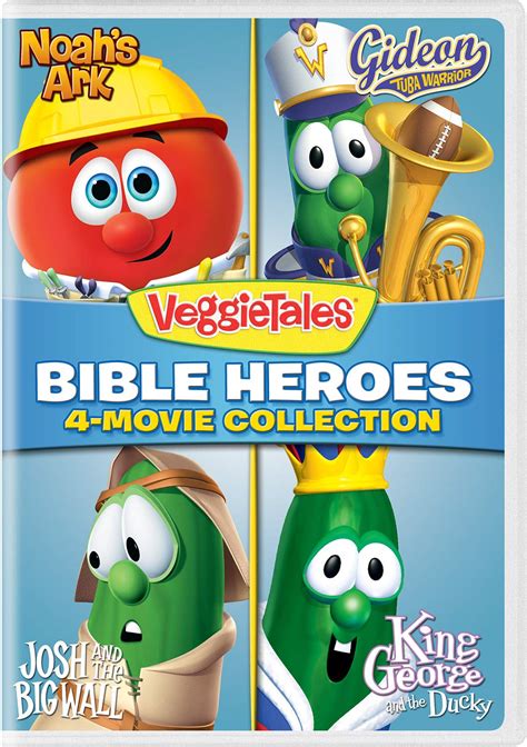 Buy Veggietales Bible Heroes 4 Movie Collection Noahs Ark Gideon