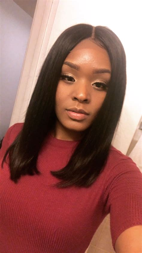 Middle Part Long Bob Wig Foreignlovehair Sew In