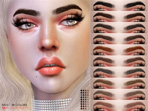 Paige Eyebrows N132 By Pralinesims At Tsr Sims 4 Updates