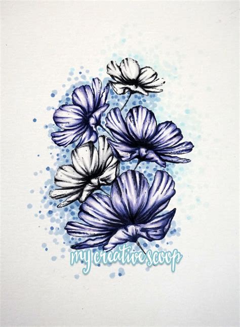 Creating Background Shadows With Copics Copic Coloring Flower
