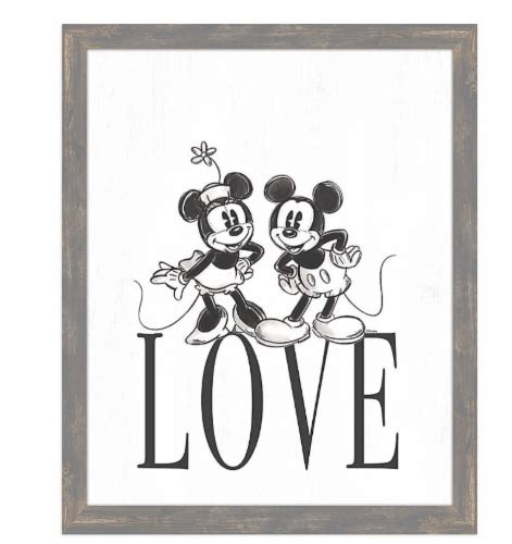Disney Mickey And Minnie Mouse Love Wall Decor New With Box 1 Kroger