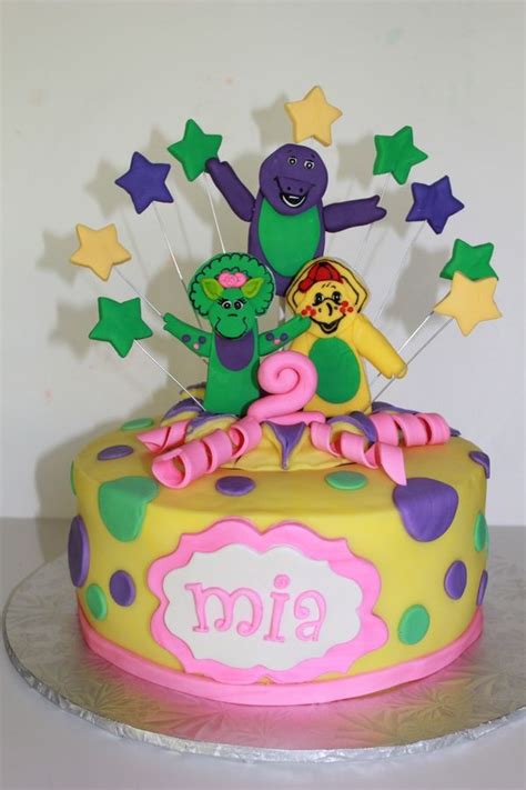 Barney And Friends Barney Birthday Cake Barney Cake Barney Birthday