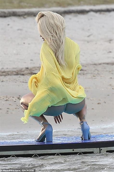 Rita Ora Suffers An Awkward Wardrobe Mishap As Her Dress Rides Up In