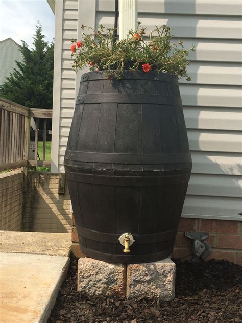 Diy Rain Barrel Made From Resin Planters Check Out How We Made It At