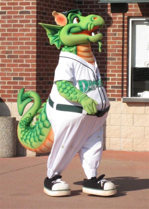 Heater The Dragon Dayton Dragons Mascot Midwest League Dayton