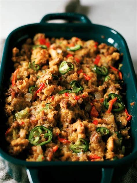 Sausage Jalapeno Cornbread Stuffing Dad With A Pan