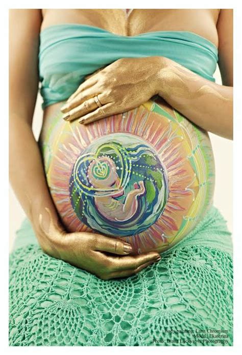 Pin On Pregnant Belly Painting By Lana Chromium