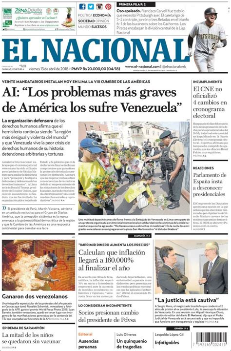 La audiencia nacional permite a ryanair que no reabra sus bases canarias. Periódico El Nacional (Venezuela). Periódicos de Venezuela ...