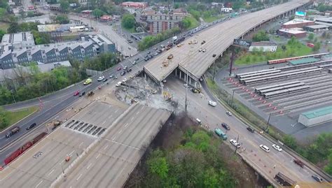 I 85 Collapse Georgia Dot Offering Contractor Incentives To Complete Bridge Reconstruction In May