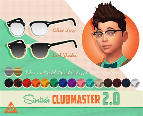 Sims 4 Ccs The Best Glasses And Sunglasses By Tamo