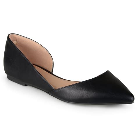 Brinley Co Womens Cut Out Pointed Toe Fashion Flats