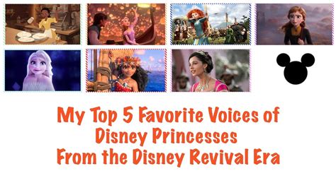 My Top 5 Favorite Voices Of Disney Princesses From The Disney Revival