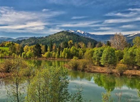 Nature Landscape Photography Spring River Mountains