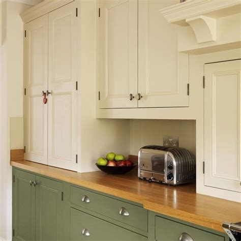 It is vibrant and cool at the same time. Cupboards | Step inside this traditional muted green ...