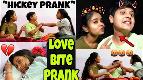 Love Bite Prank On My Girlfriend Hickey Prank On Promi Prank On My Girlfriend Youtube