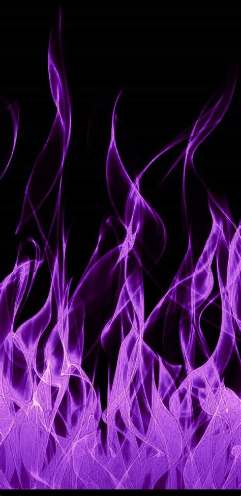Purple Flames Wallpaper Aesthetic Liquid Fire E52