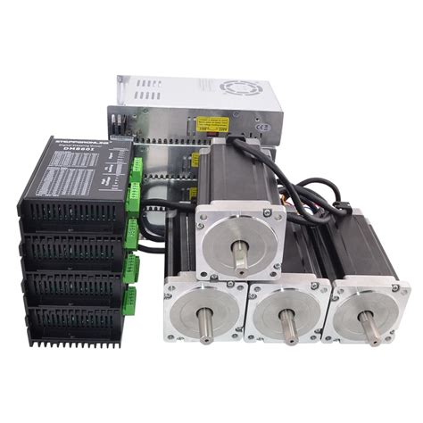 4 Axis Cnc Router Kit 130nm Nema 34 Stepper Motor And Driver
