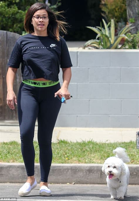Gina Rodriguez Flaunts Derriere In Leggings In Los Angeles Daily Mail