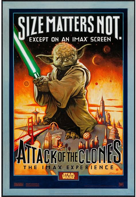 Attack Of The Clones The Imax Experience 2002 Original One Sheet