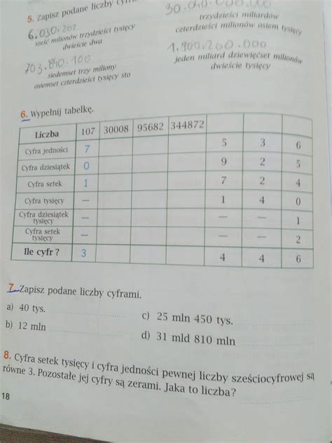 10 Setek To Ile Tysięcy - Zadanie 6 str 18 cwiczenia matematyka z plusem - Brainly.pl