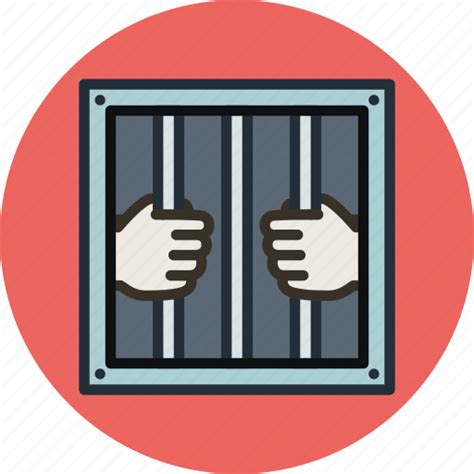 Criminal Felony Jail Justice Law Locked Prison Icon Download On