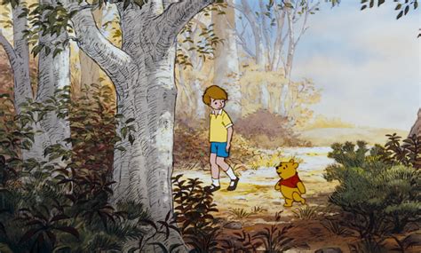 Image Christopher Robin And Pooh Bear Are Both Walking