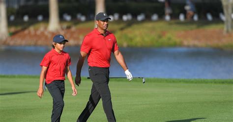 Charlie Woods Shoots His Best Round Ever As Tiger Caddies At Junior
