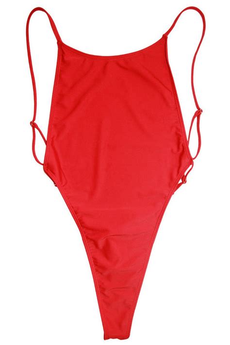 Pinkami Ultra Sexy High Leg Thong Low Back One Piece Swimsuit Online At