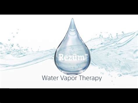 What Is Rez M Water Vapor Therapy Youtube