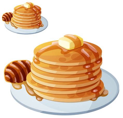 Pancakes With Syrup Illustrations Royalty Free Vector Graphics And Clip