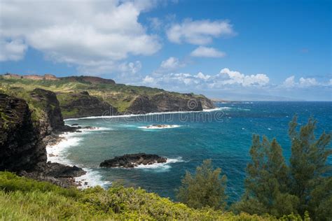 North East Coastline Of Maui From Kahekili Highway Stock Image Image