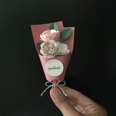 Mini Flower Bouquet Handmade By Cyndetails Ig Cyndetails Paper