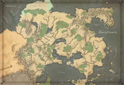 Artstation Greyhawk Map