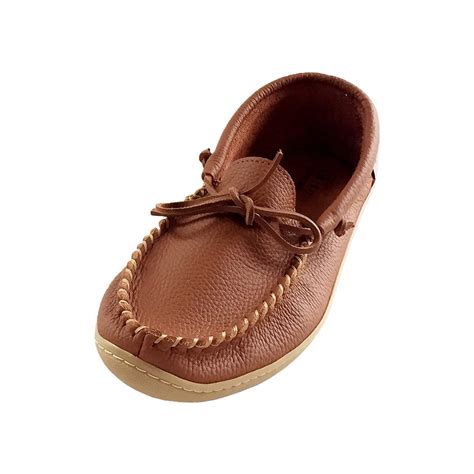 Whether this is a posh work party, a fancy birthday celebration, or a formal wedding, you always want to have at least one pair of amazing dress shoes. Men's Rubber Sole Brown Genuine Leather Moccasin Shoes ...