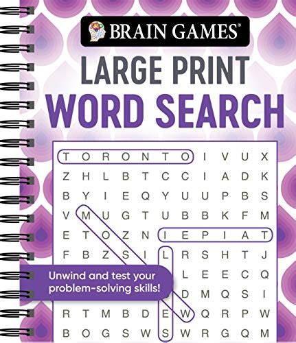 Brain Games Large Print Word Search Swirls Publications