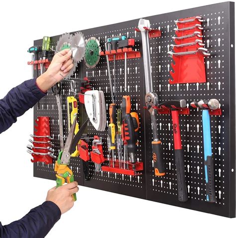 Hanging Board Wall Mounting Pegboard Garage Tool Storage