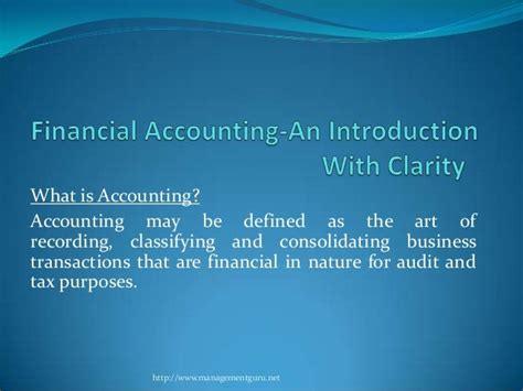Financial Accounting Concepts