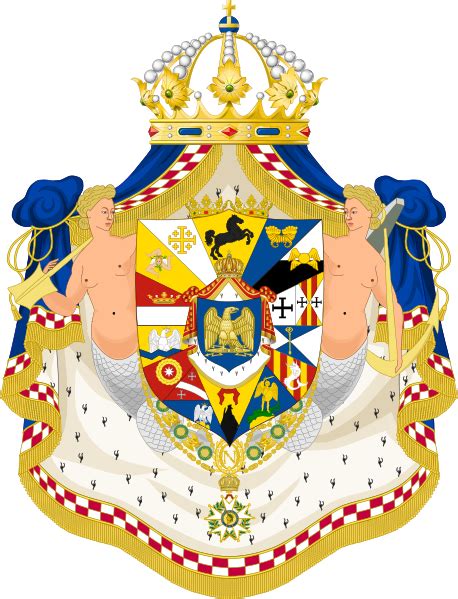 Stemma napoli | napoli, stampe incorniciate, napoli italia. Stemma del regno di Napoli di Giuseppe Bonaparte | Wappen ...