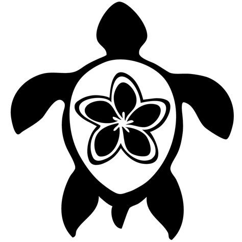 19 Hawaiian Sea Turtle  Royalty Free Download Black And White