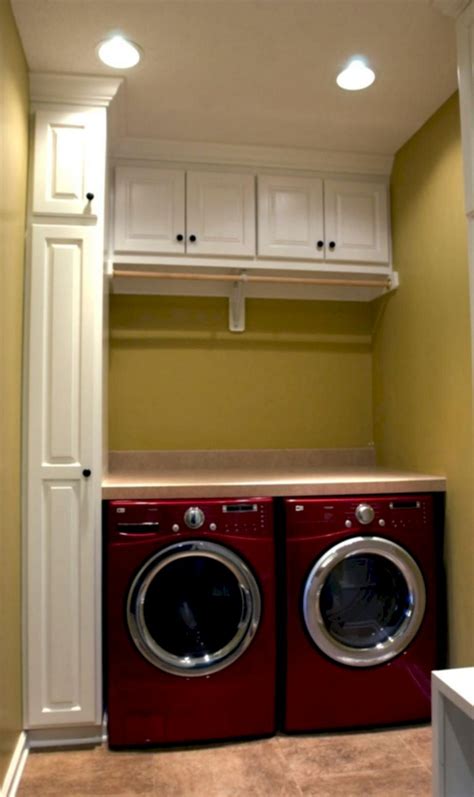 The unsightly hot water heater is finally going to be enclosed in a custom cabinet. 68+ Stunning DIY Laundry Room Storage Shelves Ideas - Page ...