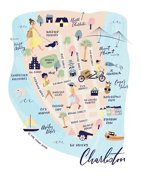 The Charleston Weekenders Guide To Charleston Charleston Map