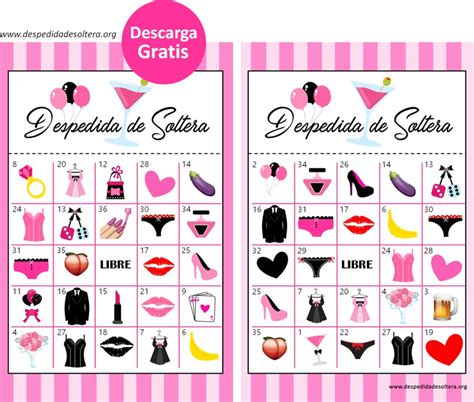 Printable Spanish Bingo Bridal Shower Loteru00eda Despedida De