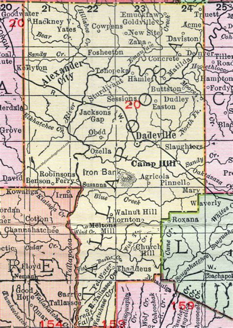 Old Maps Of Tallapoosa County Alabama My Xxx Hot Girl